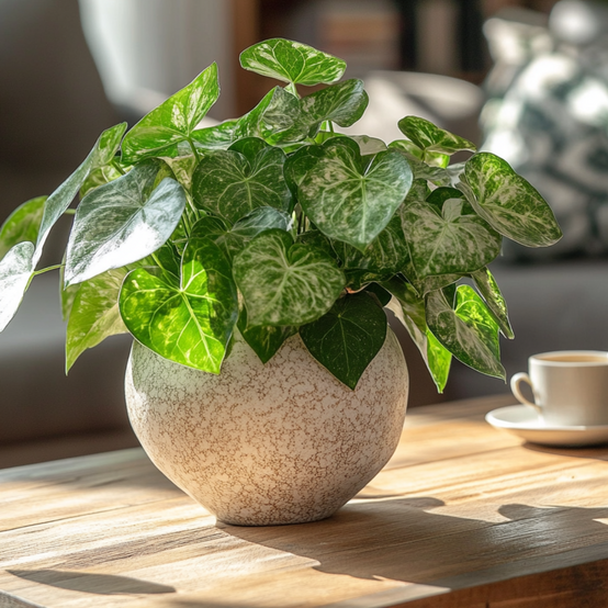 Plant In A Box - Patte-d'oie - Set de 3 - Syngonium podophyllum 'Pixie' - Hauteur 25-40cm - ⌀12cm - Image 3