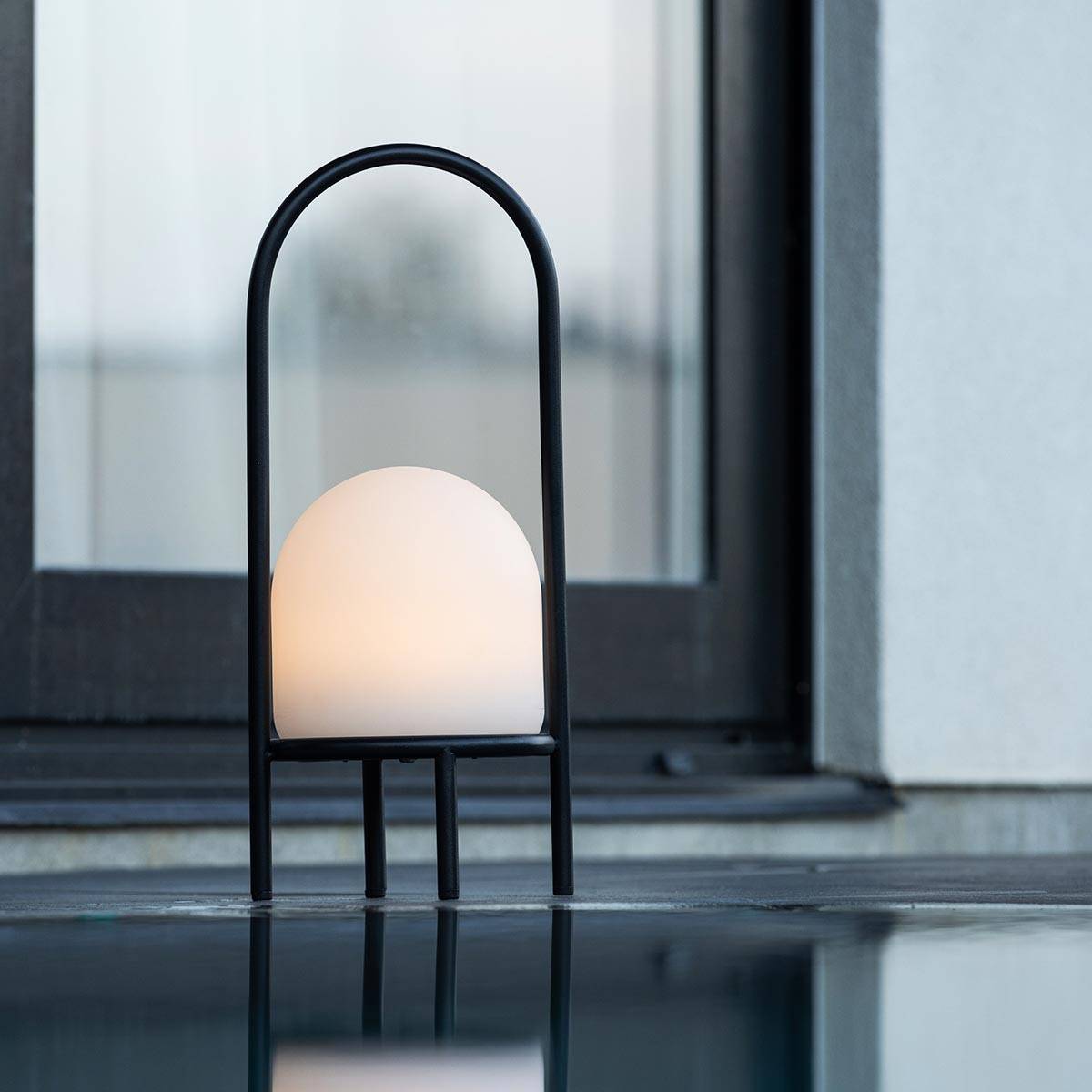 Paris Prix - Lampe à Poser d'Extérieur LED "Colie" 43cm Noir - Image 4