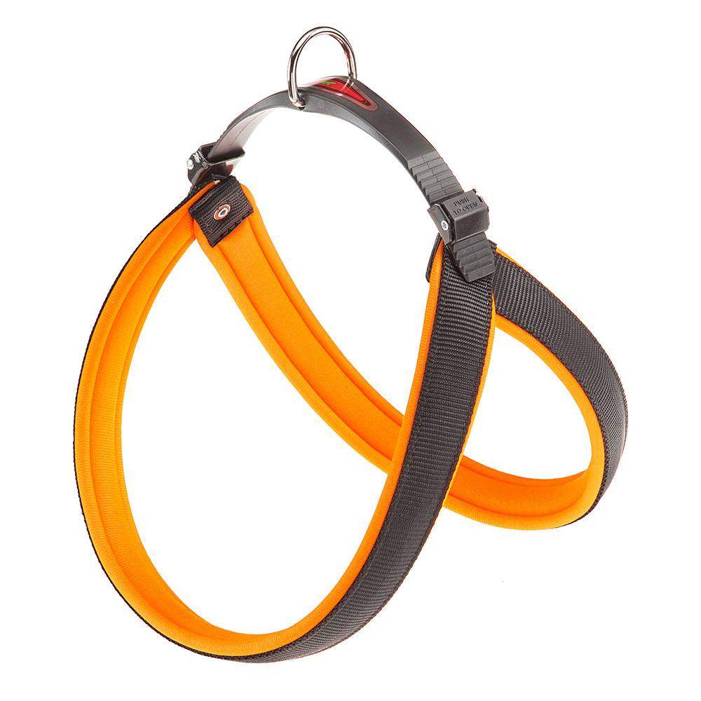 Ferplast - Ferplast Harnais ergonomique pour chiens AGILA FLUO 6, ajustement parfait, fermeture à double micro-régulation, rembourrage souple, A=B 57÷65 cm 25 mm - Imagen 1