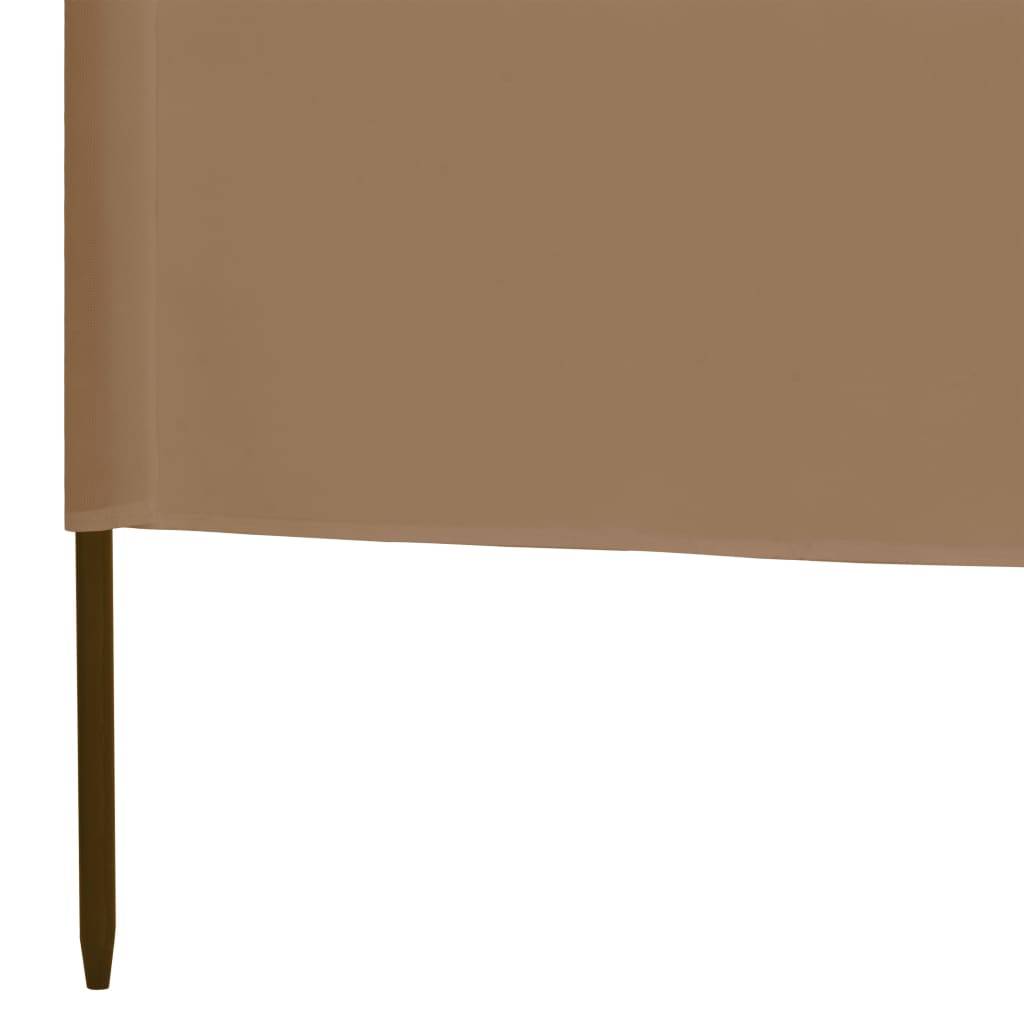 Helloshop26 - Brises-vue paravent 3 panneaux tissu 400 x 120 cm taupe - Imagen 5