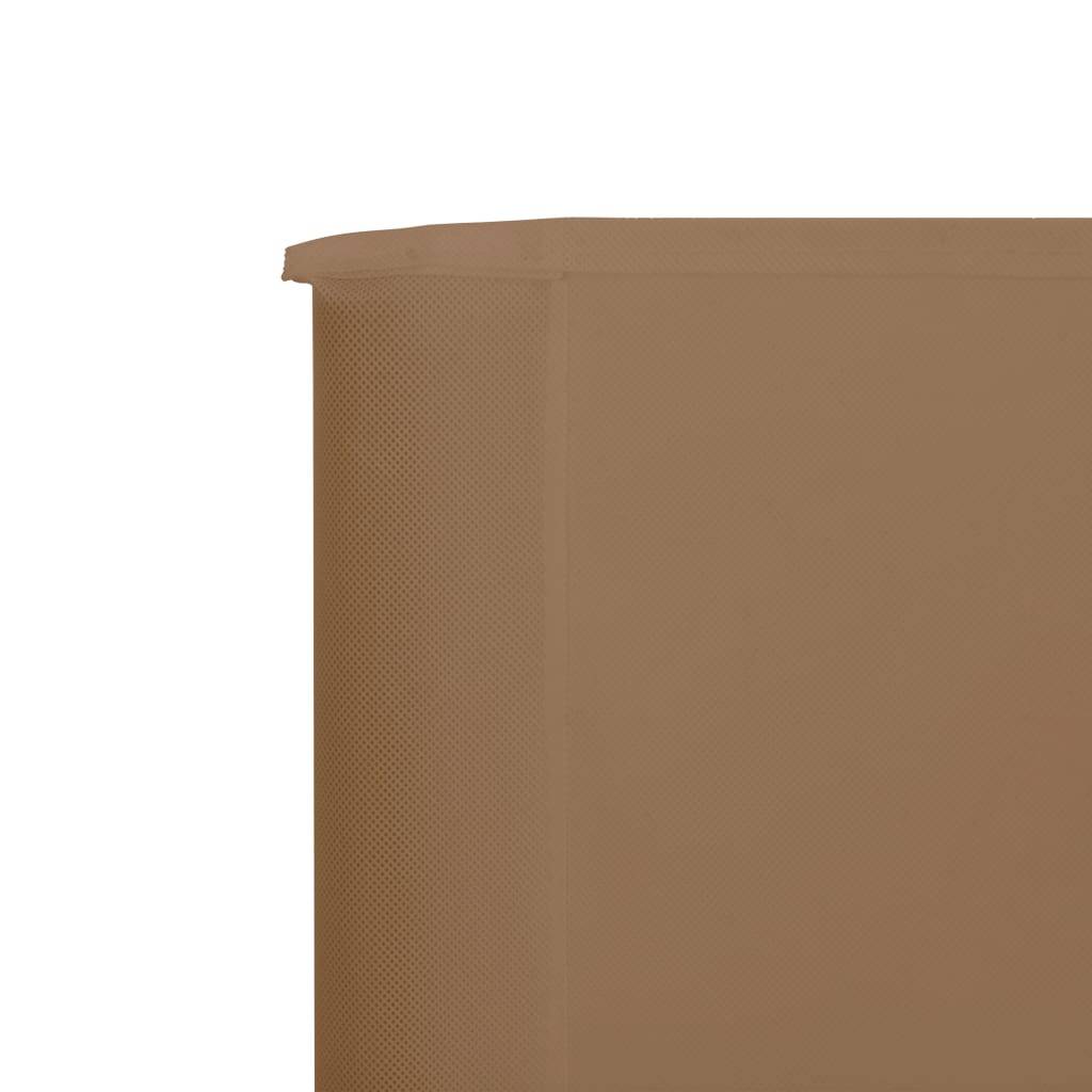 Helloshop26 - Brises-vue paravent 3 panneaux tissu 400 x 120 cm taupe - Imagen 4