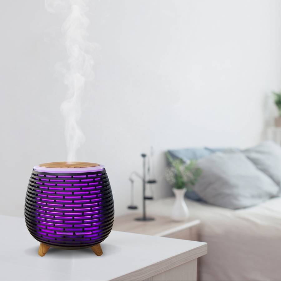 Zen'Arôme Diffuseur d'Huile Essentielle Leni - Diffuseur de Parfum - 2 Modes Diffusion - Éclairage Multicolore - Efficace & Compact - Image 7