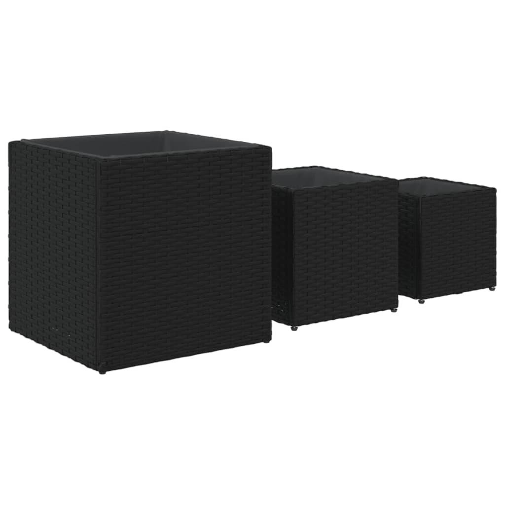 Lot de 3 Jardiniere plastique  Vylin Naturel 37 X 37 X 38 cm  - P87211N - Image 7