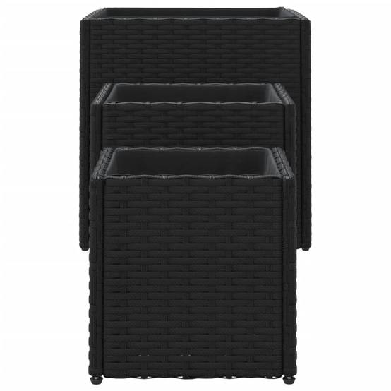 Lot de 3 Jardiniere plastique Vylin Naturel 37 X 37 X 38 cm - P87211N - Image 6