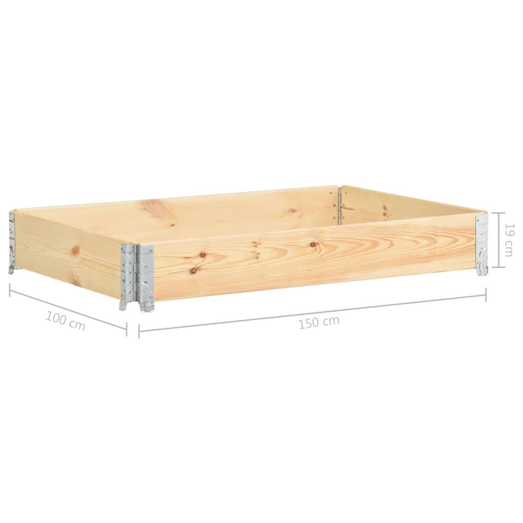 Maison Chic - Jardinière, Bac à fleurs, Pot de fleurs surélevée 100x150 cm Bois de pin solide - Imagen 7
