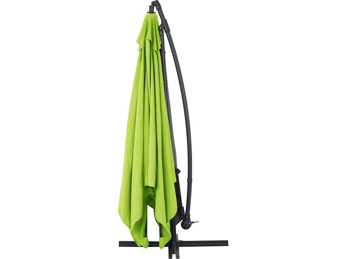 Parasol Jardin Déporté Alu "ilios 3" - Carré - 3 X 3 M - Vert - Dalles Incluses -habitat Et Jardin - Imagen 2