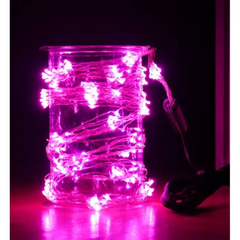Fééric Lights & Christmas - Guirlande Noël copper cascade 700 LED roses - Image 2