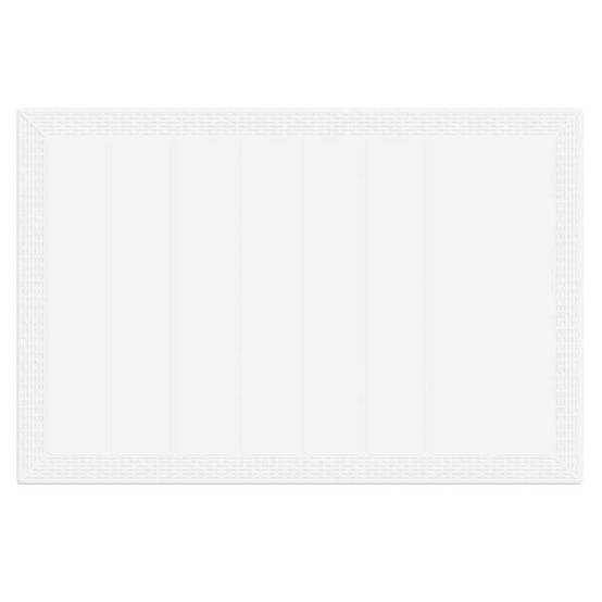 7 pcs Salon De Jardin - Mobilier D'extérieur Blanc Rattan Polt - Image 6