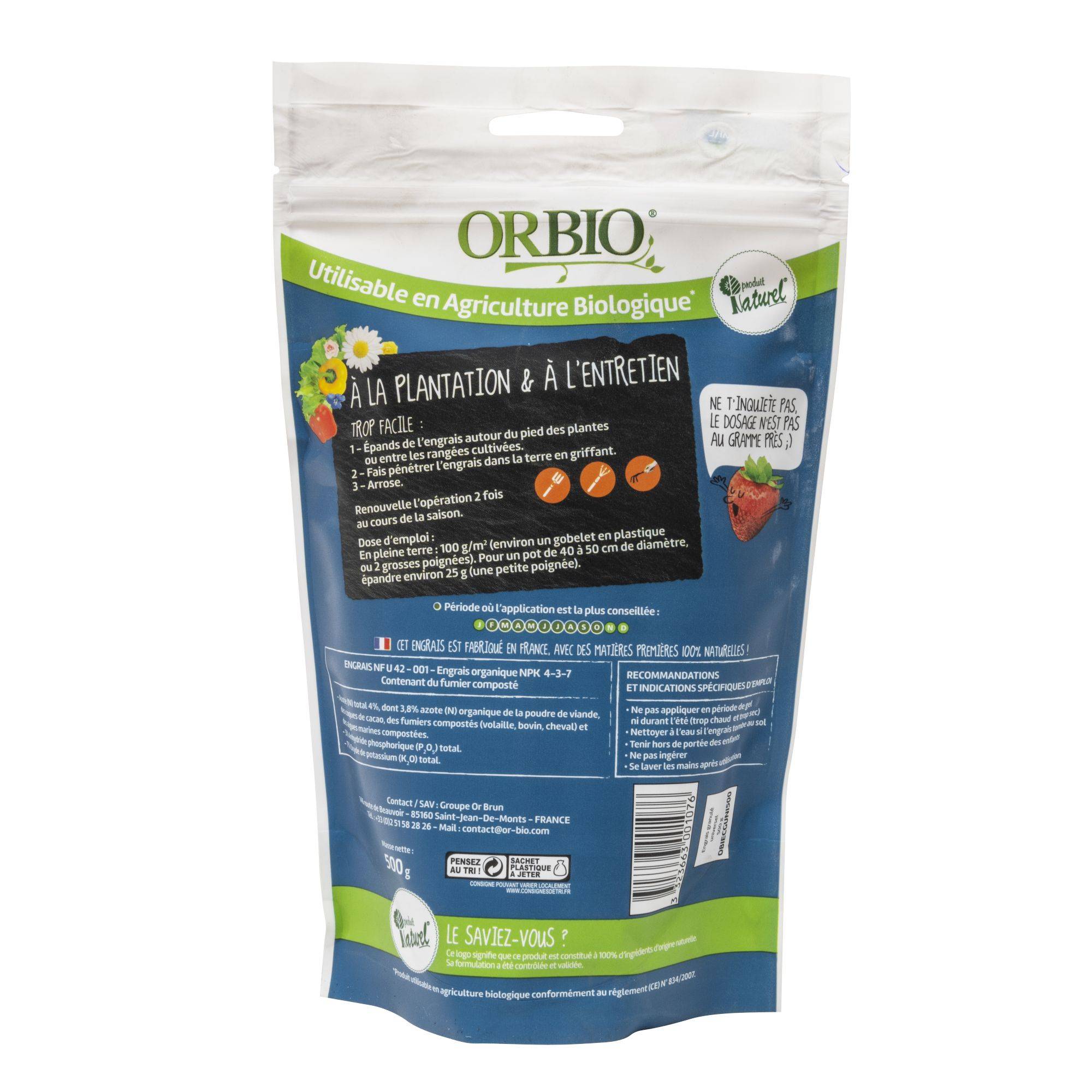 Engrais universel 500g OrBio - Image 3