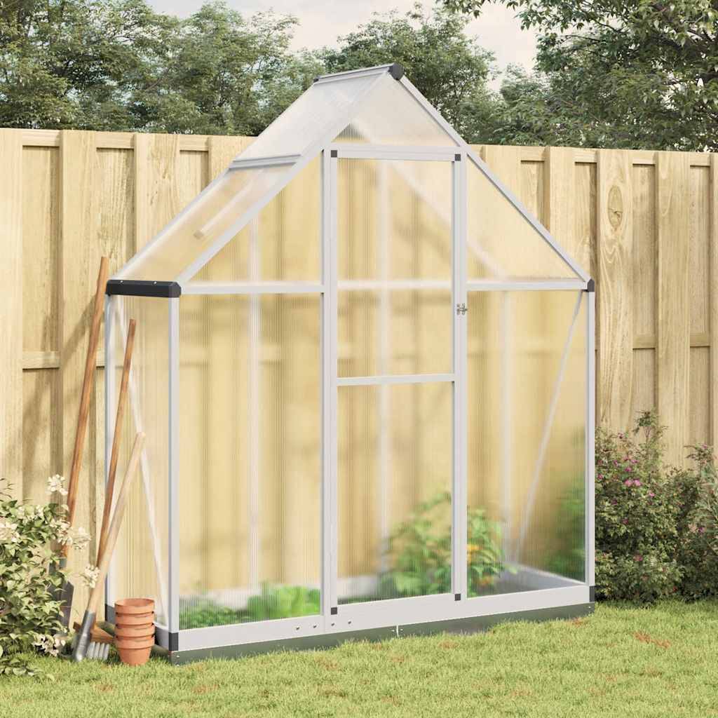 Maison Chic - Serre de jardin 0.98m² - Serre de culture avec cadre de base argenté 169x58x202 cm aluminium MAISON CHIC - Image 2