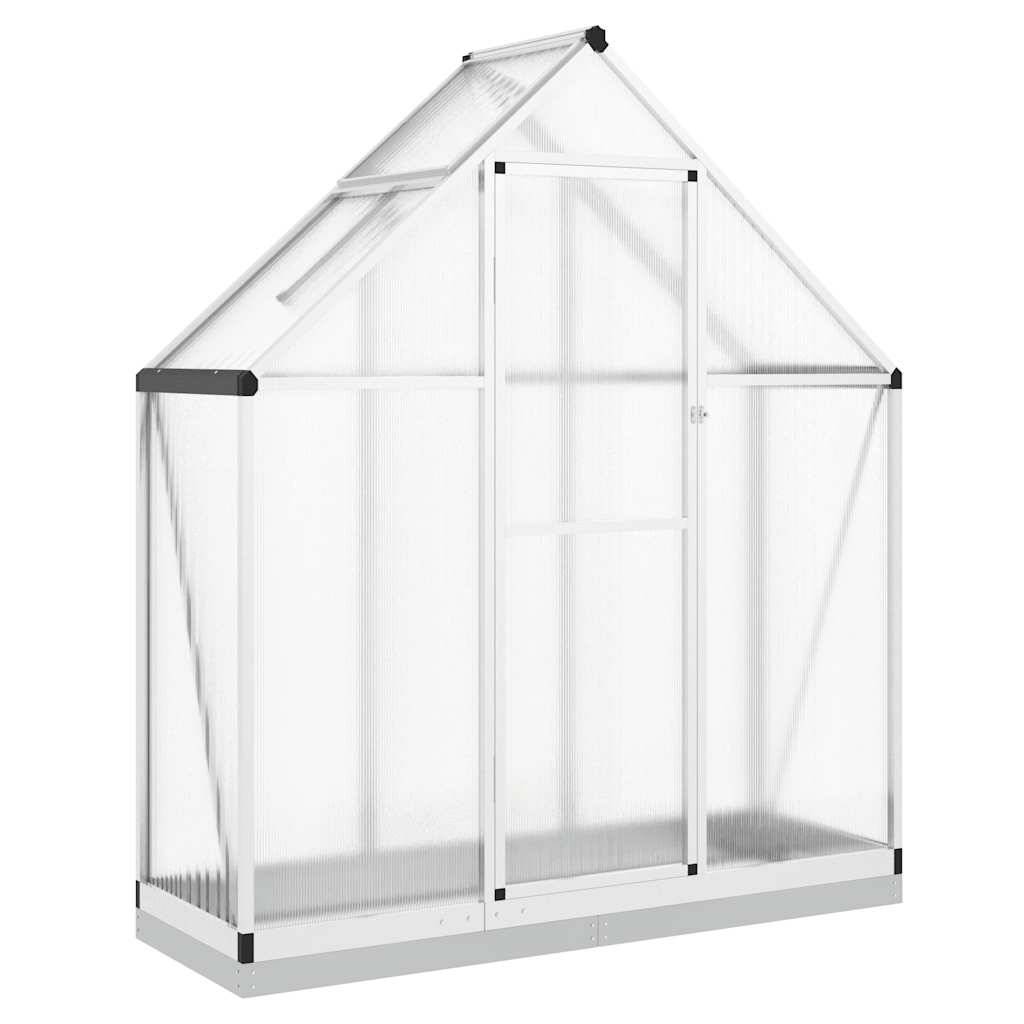 Maison Chic - Serre de jardin 0.98m² - Serre de culture avec cadre de base argenté 169x58x202 cm aluminium MAISON CHIC - Image 1