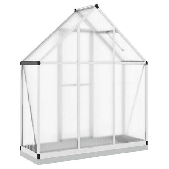 Maison Chic - Serre de jardin 0.98m² - Serre de culture avec cadre de base argenté 169x58x202 cm aluminium MAISON CHIC - Image 5