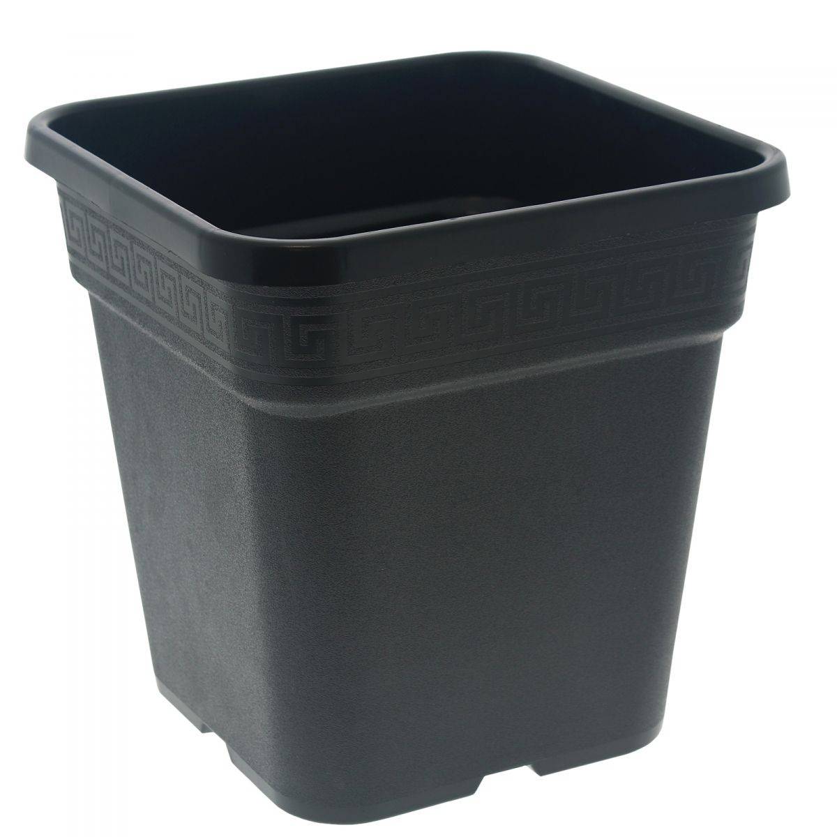 Pot carré noir 30 litres - 36.5 x 36.5 x 37cm - Image 1