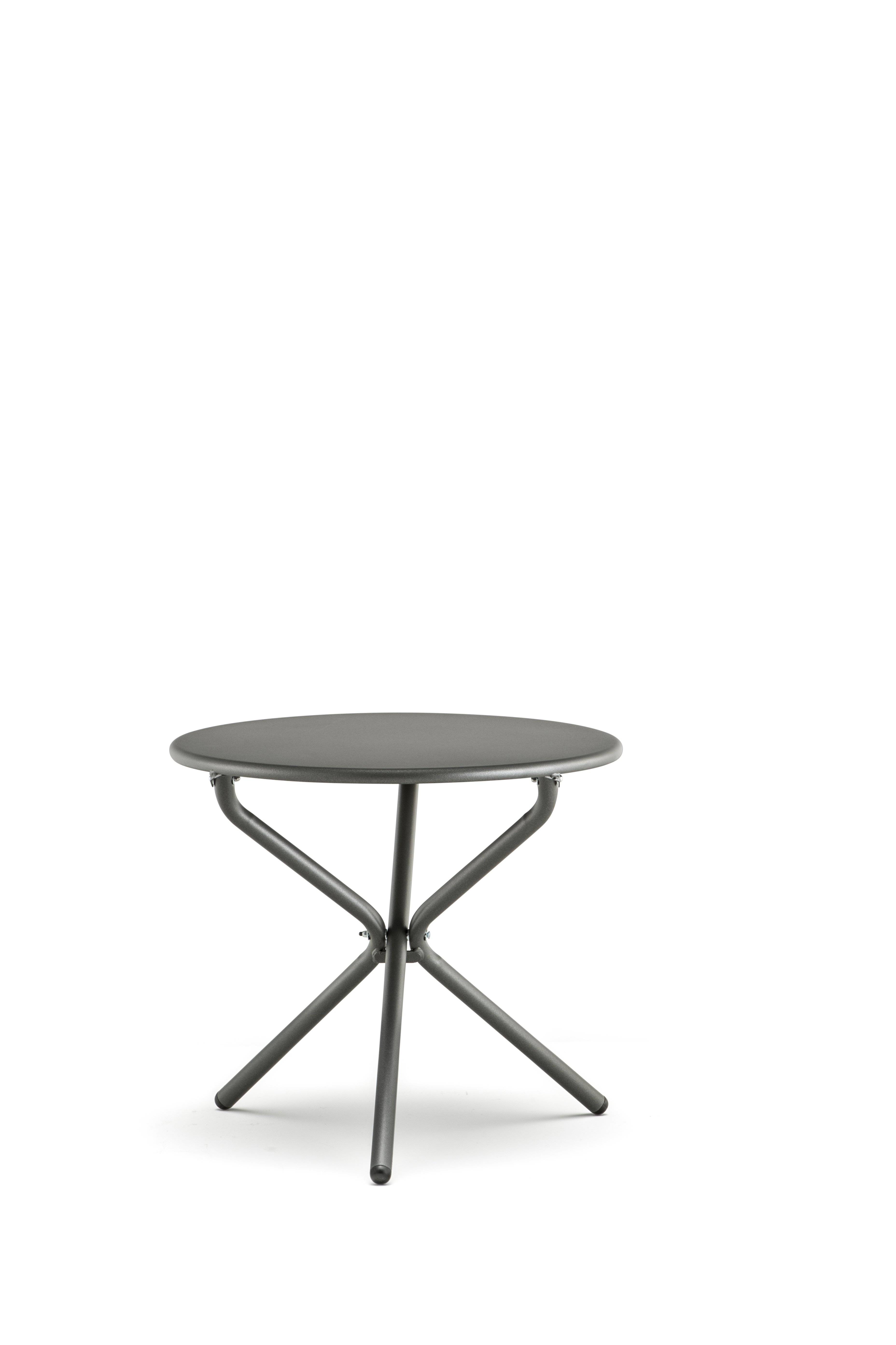 Fiam - Table Basse TRIS Aluminium ANTHRACITE Ø55x46,5 cm FIAM - Imagen 2
