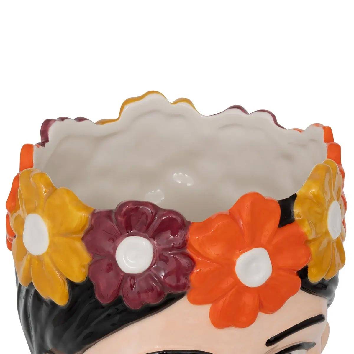 Vase Tête Femme "Yucatan" 18cm Multicolore - Image 2