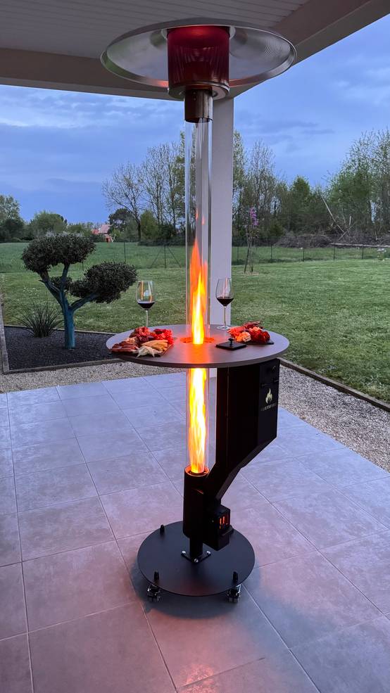 PARASOL CHAUFFANT VERTIFIRE AU PELLET 14KW - Image 2