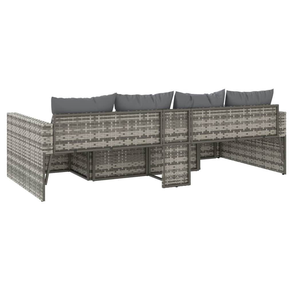 Vidaxl - Salon de jardin 2 pcs avec coussins Gris Résine tressée vidaXL 362344 - Image 7