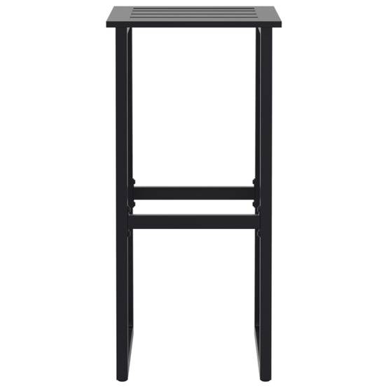 Tabourets de bar noir acier enduit de poudre 38 x 38 x 80 cm (lot de 2) - PANGIVO - Image 5