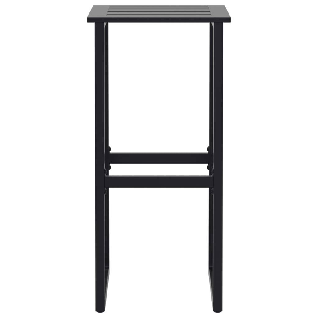 Tabourets de bar noir acier enduit de poudre 38 x 38 x 80 cm (lot de 2) - PANGIVO - Image 5
