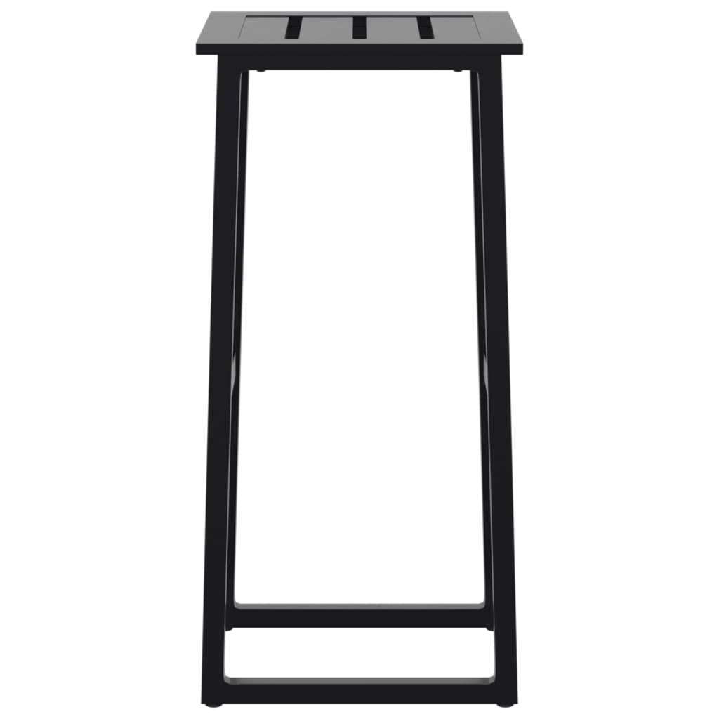 Tabourets de bar noir acier enduit de poudre 38 x 38 x 80 cm (lot de 2) - PANGIVO - Image 6