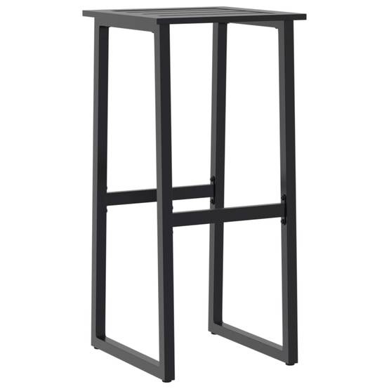 Tabourets de bar noir acier enduit de poudre 38 x 38 x 80 cm (lot de 2) - PANGIVO - Image 4