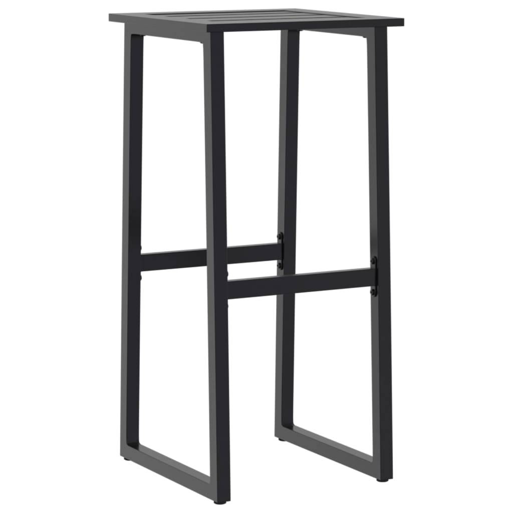 Tabourets de bar noir acier enduit de poudre 38 x 38 x 80 cm (lot de 2) - PANGIVO - Image 4