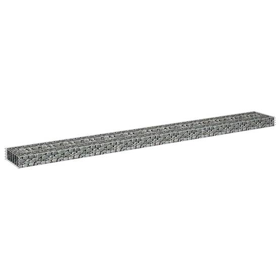ComfortXL - Grande Bordure Gabion Basse Acier Galvanisé 270x30x10 cm – ComfortXL Outdoor Living - Image 4