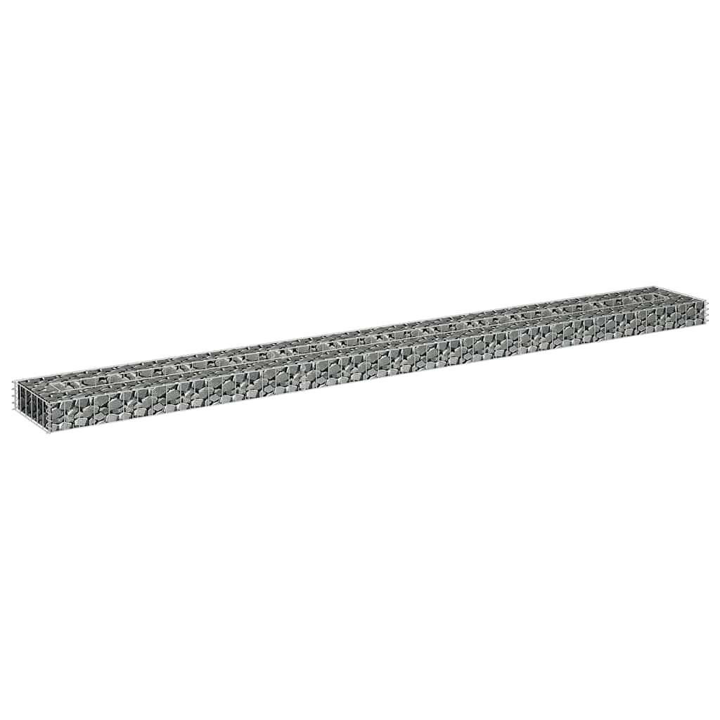 ComfortXL - Grande Bordure Gabion Basse Acier Galvanisé 270x30x10 cm – ComfortXL Outdoor Living - Image 4
