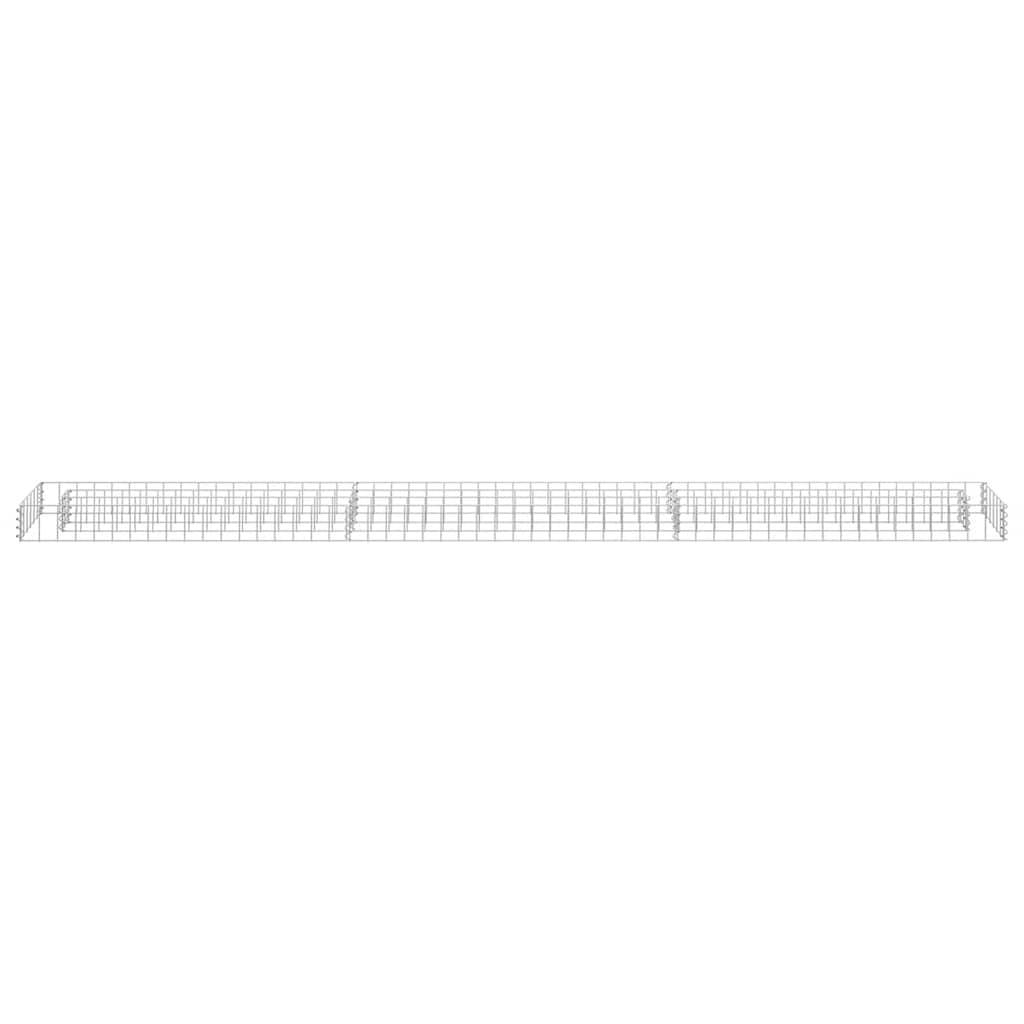 ComfortXL - Grande Bordure Gabion Basse Acier Galvanisé 270x30x10 cm – ComfortXL Outdoor Living - Image 3