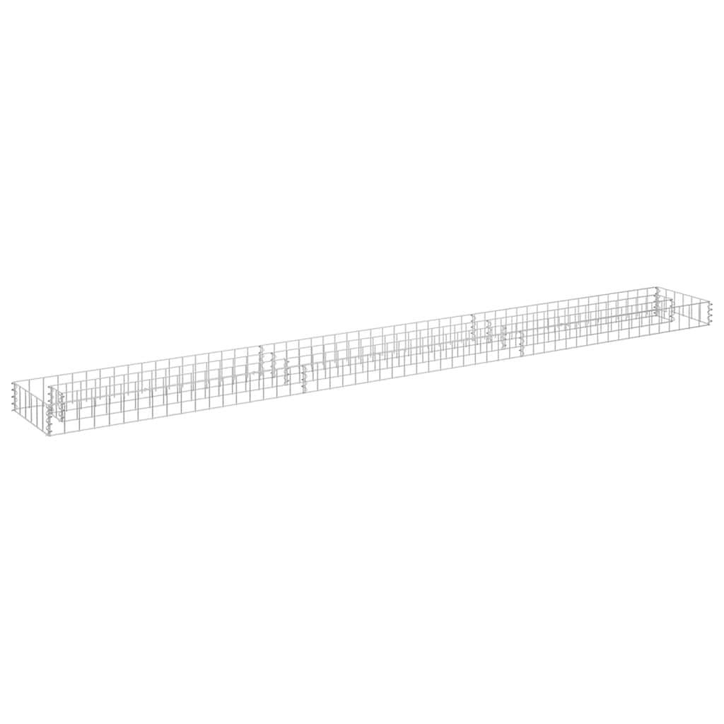 ComfortXL - Grande Bordure Gabion Basse Acier Galvanisé 270x30x10 cm – ComfortXL Outdoor Living - Image 2