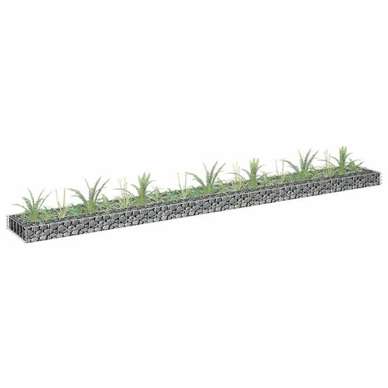 ComfortXL - Grande Bordure Gabion Basse Acier Galvanisé 270x30x10 cm – ComfortXL Outdoor Living - Image 1
