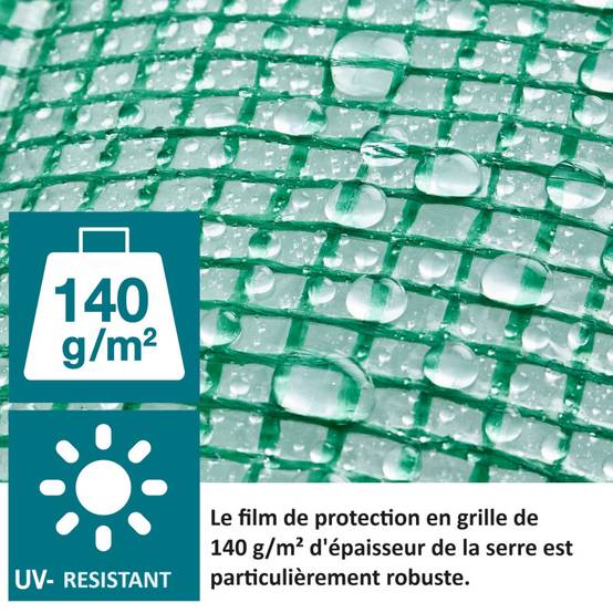 Serre de jardin 126x49x69cm Mini Serre de jardin en Film avec Anneau de Fixation 0,3 m2 pour Jardin et Balcon - Image 3