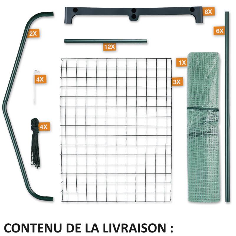 Serre de jardin 126x49x69cm Mini Serre de jardin en Film avec Anneau de Fixation 0,3 m2 pour Jardin et Balcon - Image 5