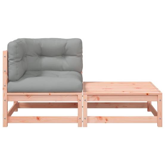 Canapé d'angle de jardin | Canapé D'extérieur | Sofa De Jardin avec coussins et repose-pieds Maison Chic - Image 5