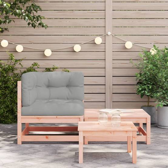 Canapé d'angle de jardin | Canapé D'extérieur | Sofa De Jardin avec coussins et repose-pieds Maison Chic - Image 3