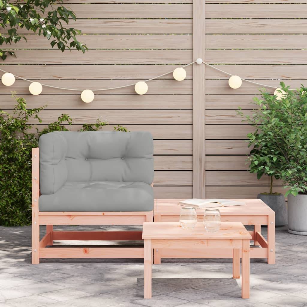 Canapé d'angle de jardin | Canapé D'extérieur | Sofa De Jardin avec coussins et repose-pieds Maison Chic - Image 3