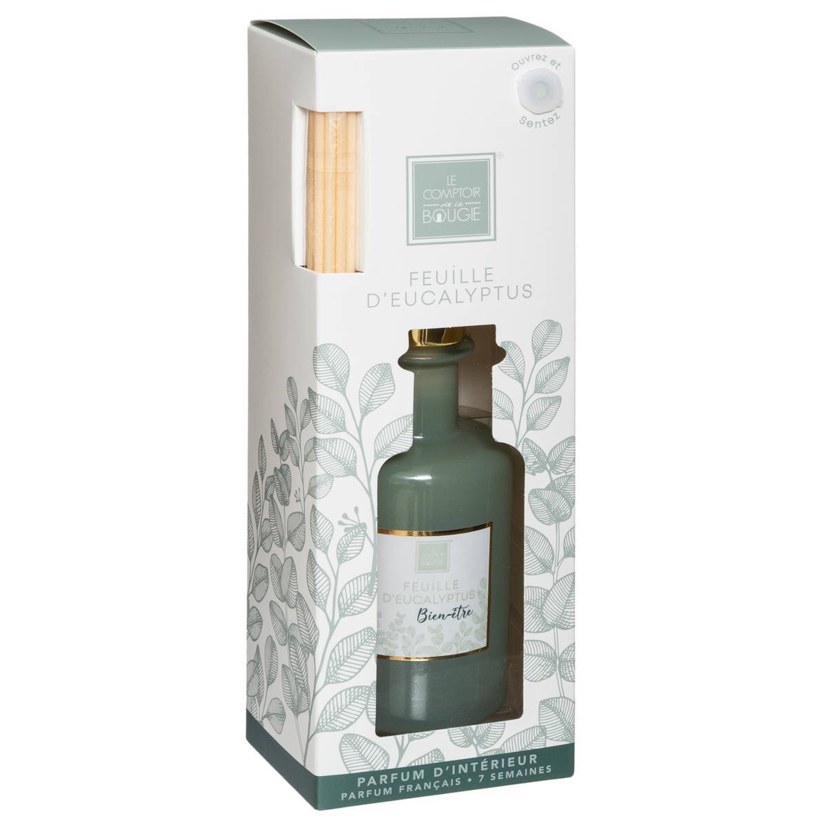 Atmosphera - Diffuseur de parfum Maël 200ml verre eucalyptus - Atmosphera Créateur d'intérieur - Imagen 2
