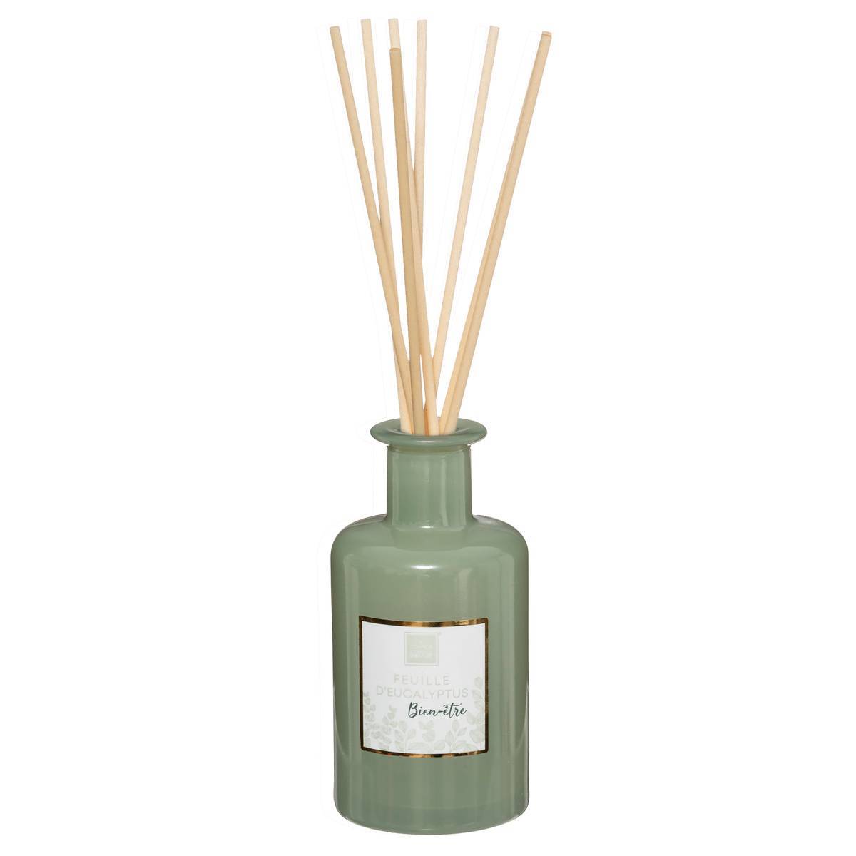 Atmosphera - Diffuseur de parfum Maël 200ml verre eucalyptus - Atmosphera Créateur d'intérieur - Imagen 1