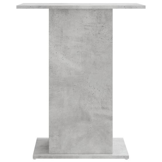 Meuble Aquarium Compact Bois avec Étagère Ouverte pour Bureau Gris Béton - ComfortXL Outdoor Living - Image 4