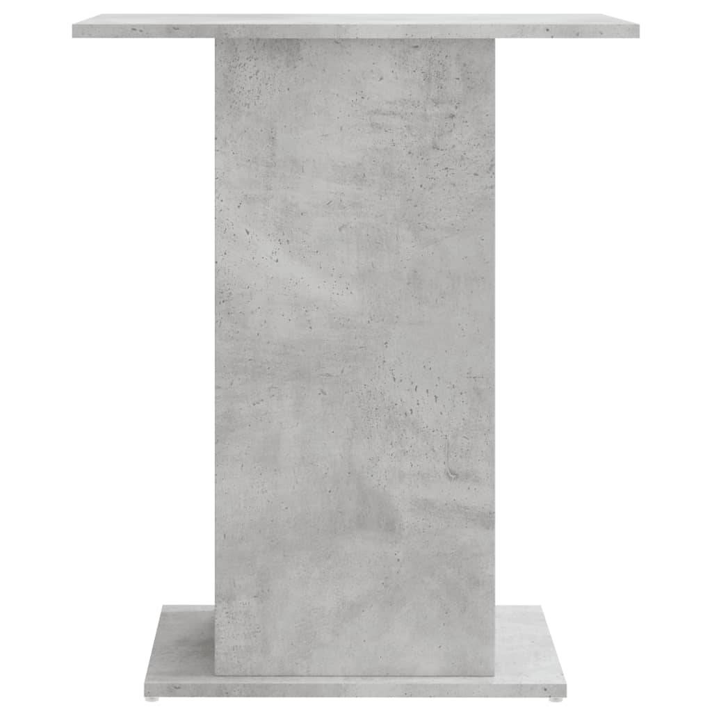 Meuble Aquarium Compact Bois avec Étagère Ouverte pour Bureau Gris Béton - ComfortXL Outdoor Living - Image 4
