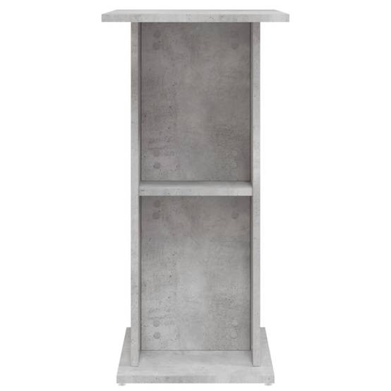 Meuble Aquarium Compact Bois avec Étagère Ouverte pour Bureau Gris Béton - ComfortXL Outdoor Living - Image 5