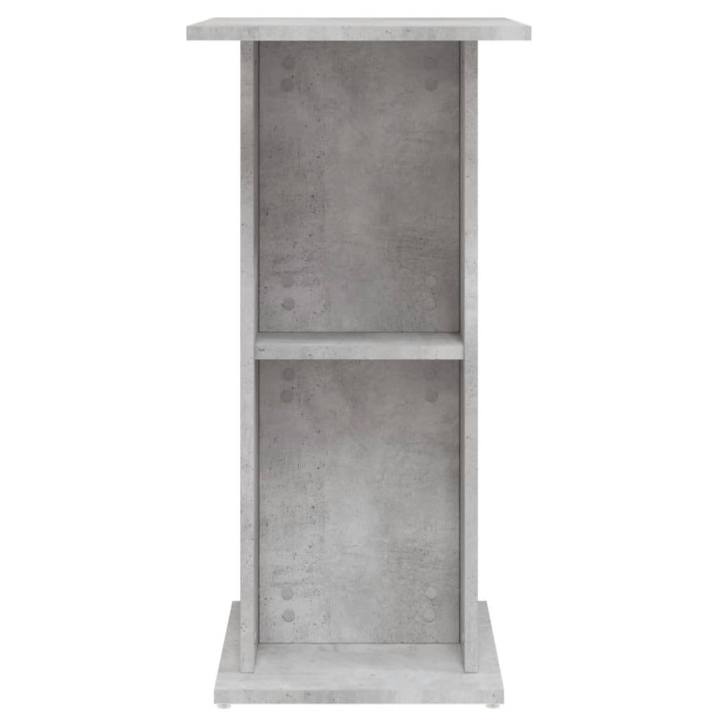 Meuble Aquarium Compact Bois avec Étagère Ouverte pour Bureau Gris Béton - ComfortXL Outdoor Living - Image 5