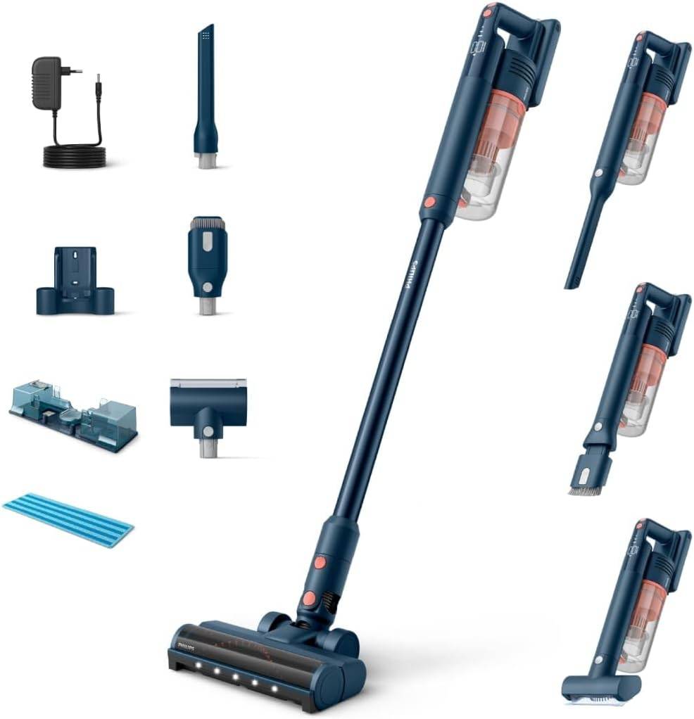 Aspirateur balai sans fil puissant avec batterie - Jardiland