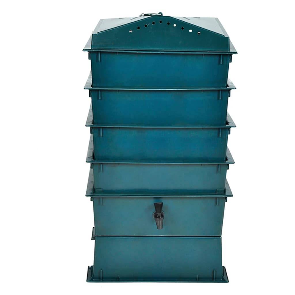 PANGIVO - Lombricomposteur plastique PEHD vert 42 x 42 x 60 cm - PANGIVO - Image 2