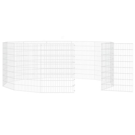 Vidaxl - Enclos d'animaux en liberté 12 panneaux 54x80 cm fer galvanisé vidaXL 171580 - Image 9