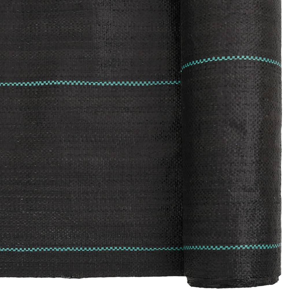 ComfortXL - Toile de Paillage 60g/m² Anti-Mauvaises Herbes pour Jardin Potager Allée 0,5x200 m Noir - ComfortXL Outdoor Living - Image 6