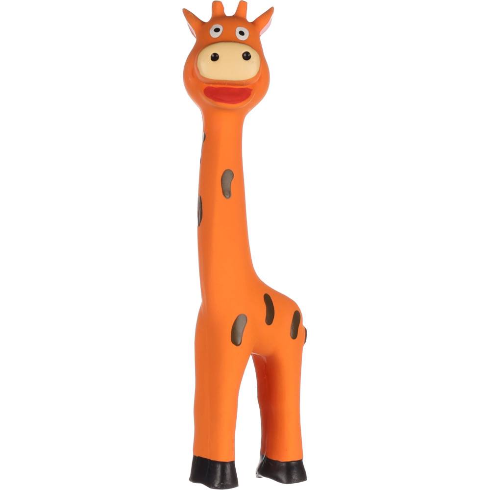 Flamingo - un Jouet une Girafe en latex couleur aléatoire  24 cm pour chien - Imagen 4