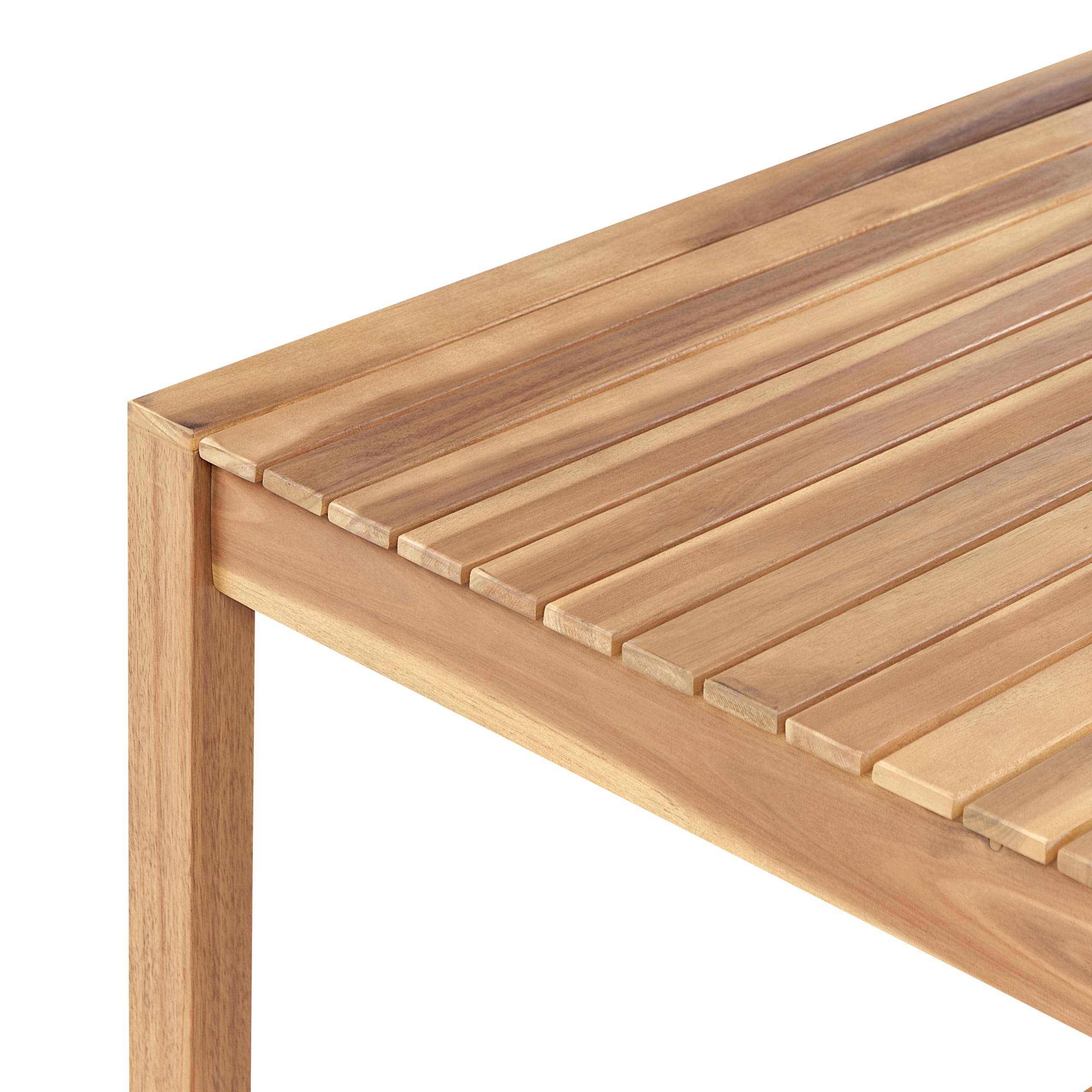 Beliani - Set de salle à manger Bois d'acacia certifié Blanc cassé SASSARI II Beliani - Imagen 6