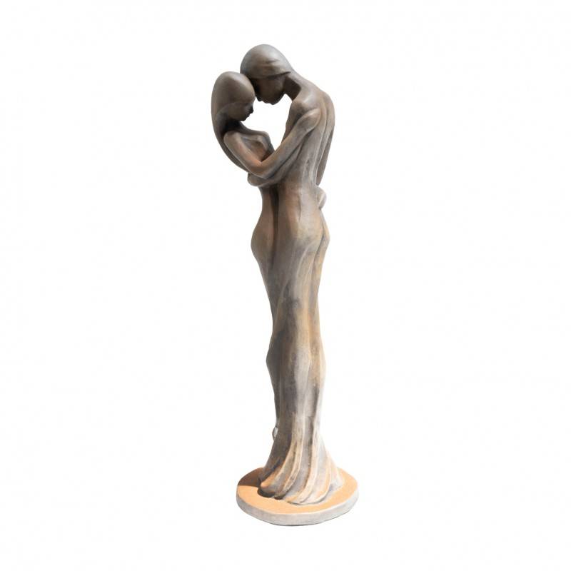 Jardinex - Statue de jardin en pierre Tristan et Iseult demi rouille - Rouille 123 cm - Jardinex - Imagen 7