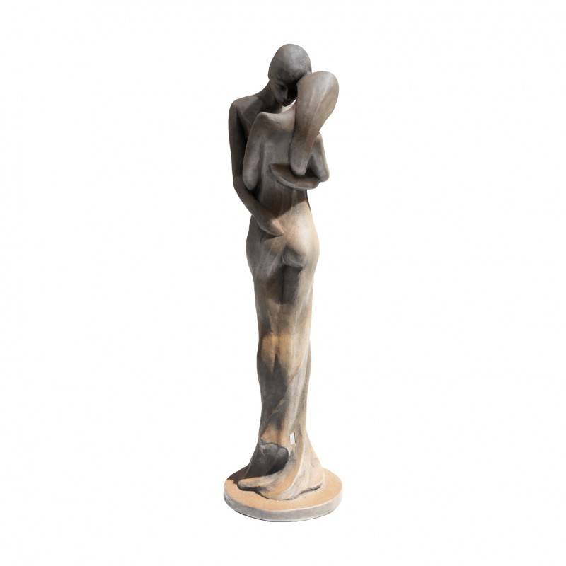 Jardinex - Statue de jardin en pierre Tristan et Iseult demi rouille - Rouille 123 cm - Jardinex - Imagen 9